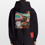 Nyxaris, Windmühle, 1st | Heavyweight Oversized Bio Hoodie, Unisex - SOLID BLACK