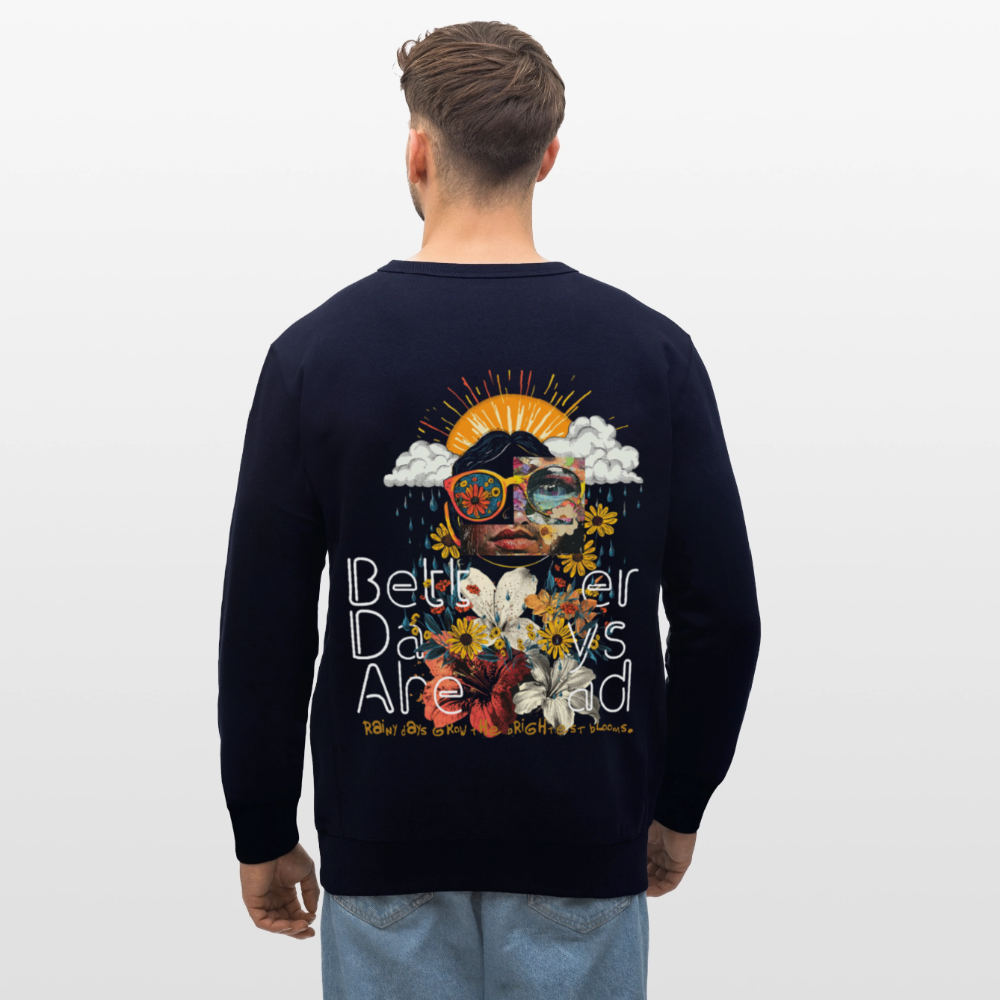 Jinni, Berge, 1st | Roller, Unisex Bio-Sweatshirt - Navy
