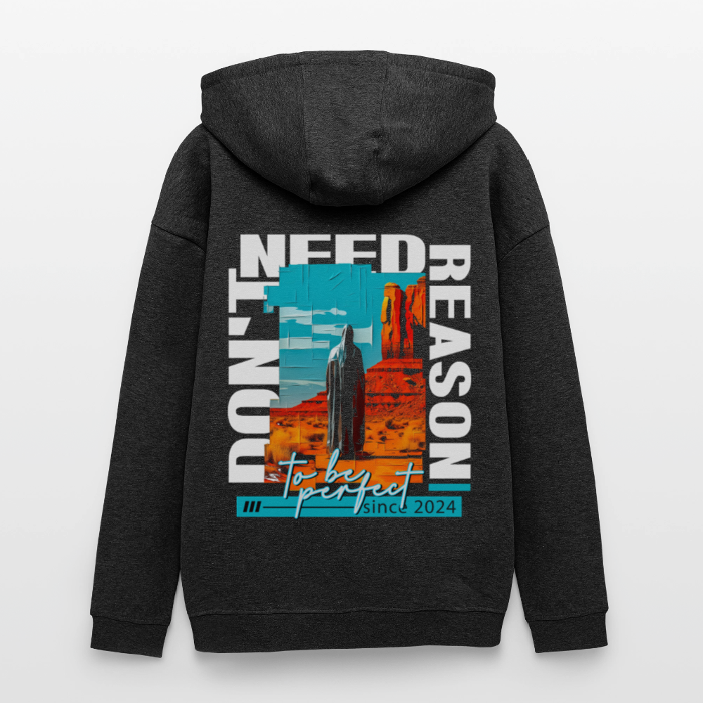 Fuxi, Wüste, 1st | Freshhood, Oversized Unisex Hoodie - Anthrazit