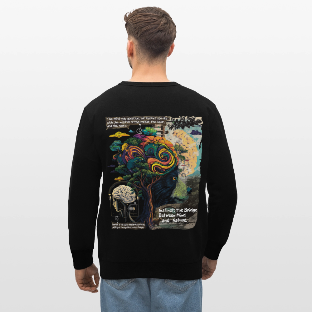 Aphroan, Bär, 1st | Roller, Unisex Bio-Sweatshirt - Schwarz