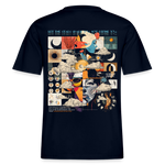 Hekatean, Sternzeichen, 1st | Essential, Relaxed Fit Unisex Bio T-Shirt - Navy