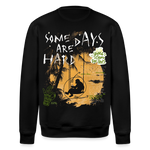 Amphionan, Palmen, 1st | Roller, Unisex Bio-Sweatshirt - Schwarz