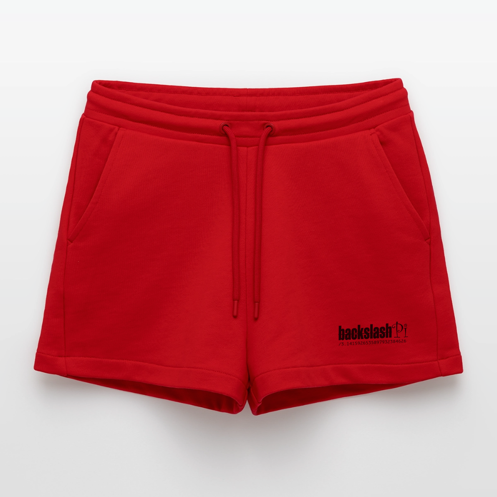 Organic Relaxed Cropped Shorts Made in EU - Rot