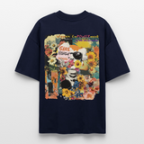 Vaelthar2, Blumen, 1st | Blaster, Oversize Bio T-Shirt, Unisex - Navy
