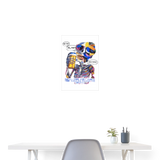 Vorthalos, Skelet, 1st | Poster 40x60 cm - Weiß