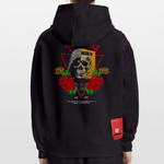 Şoreşvan, Totenkopf, 1st | Heavyweight Oversized Bio Hoodie, Unisex - SOLID BLACK