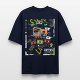 Shahzada, Kassetten, 1st | Blaster, Oversize Bio T-Shirt, Unisex - Navy