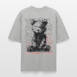 Astravor, Bär, 1st | Blaster, Oversize Bio T-Shirt, Unisex - Grau meliert