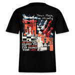 Heraa, Schach, 1st | Essential, Relaxed Fit Unisex Bio T-Shirt - Schwarz