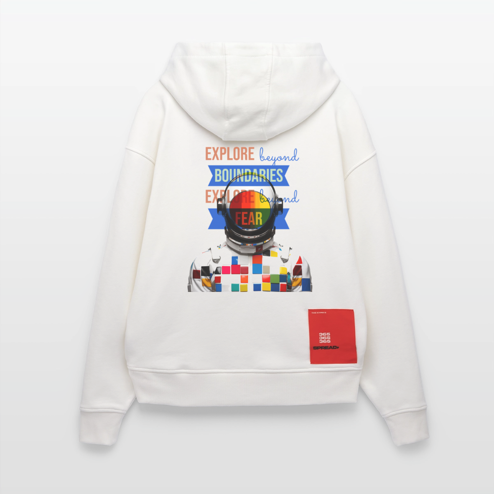 Jovareth, Astronaut, 1st | Heavyweight Oversized Bio Hoodie, Unisex - OFF WHITE