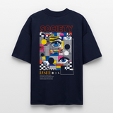 Shennong, Augen, 1st | Blaster, Oversize Bio T-Shirt, Unisex - Navy