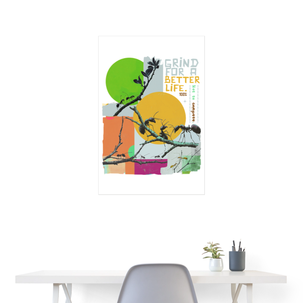Draganis, Ameisen, 1st | Poster 60x90 cm - Weiß
