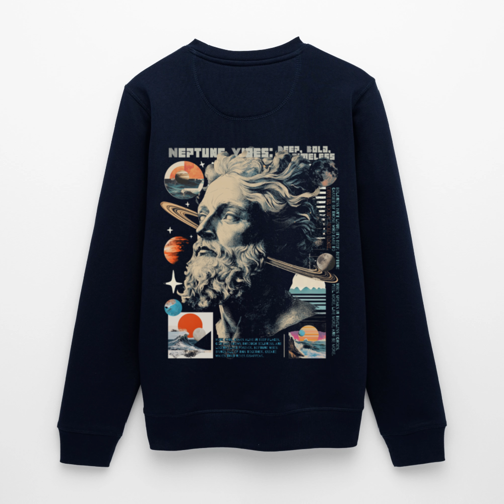 Phoebean, Neptun, 1st | Roller, Unisex Bio-Sweatshirt - Navy