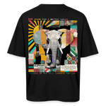 Thanatain, Elefant, 1st | Breezy, Oversized Unisex T-Shirt - Schwarz
