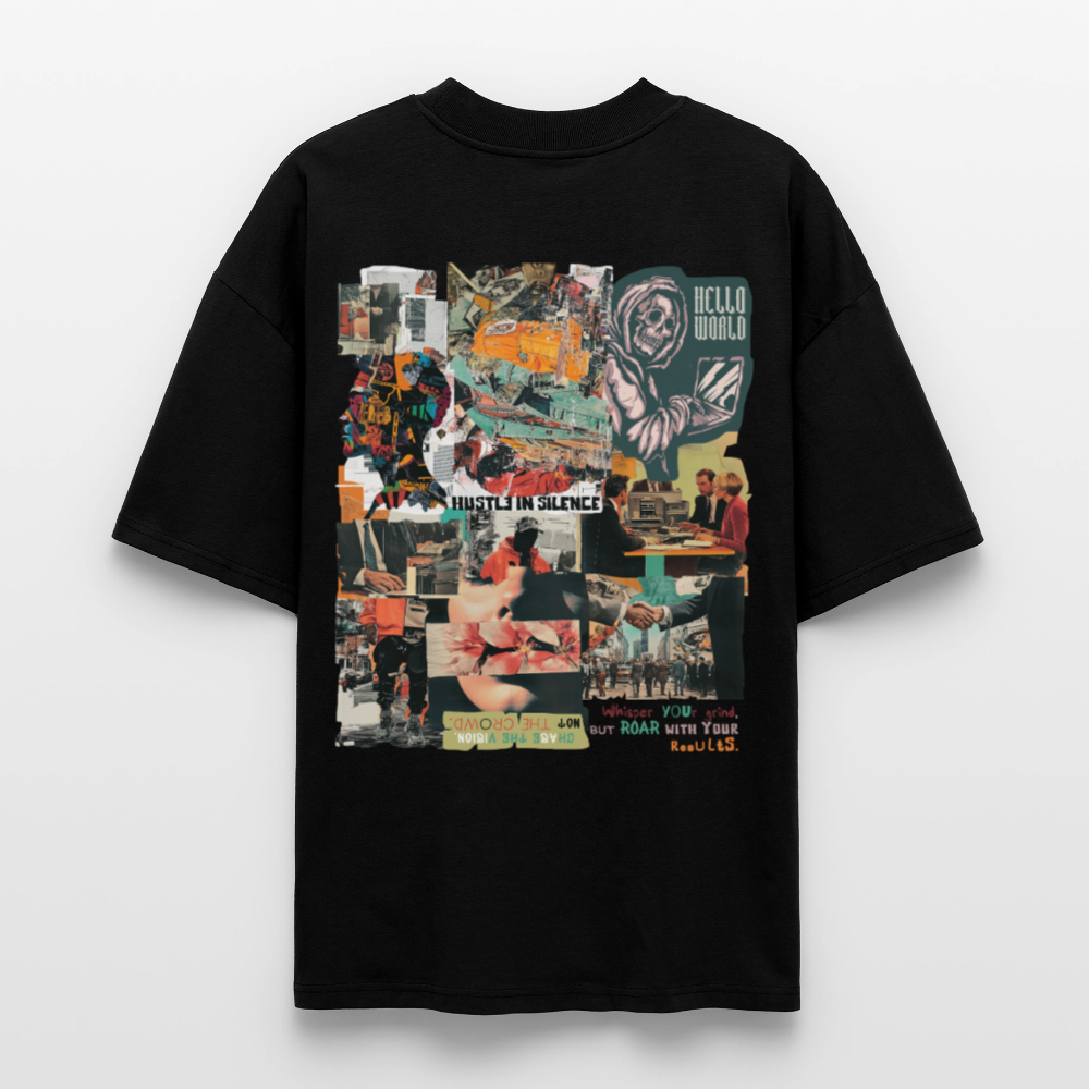 Aurelion2, Office, 1st | Blaster, Oversize Bio T-Shirt, Unisex - Schwarz
