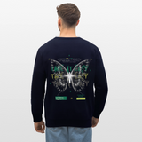 Hesinkar, Schmetterling, 1st | Roller, Unisex Bio-Sweatshirt - Navy