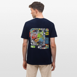 Apollon, Gehirn, 1st | Essential, Relaxed Fit Unisex Bio T-Shirt - Navy