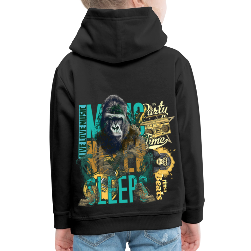 Herakles, Gorilla, 1st | Kinder Hoodie - Schwarz
