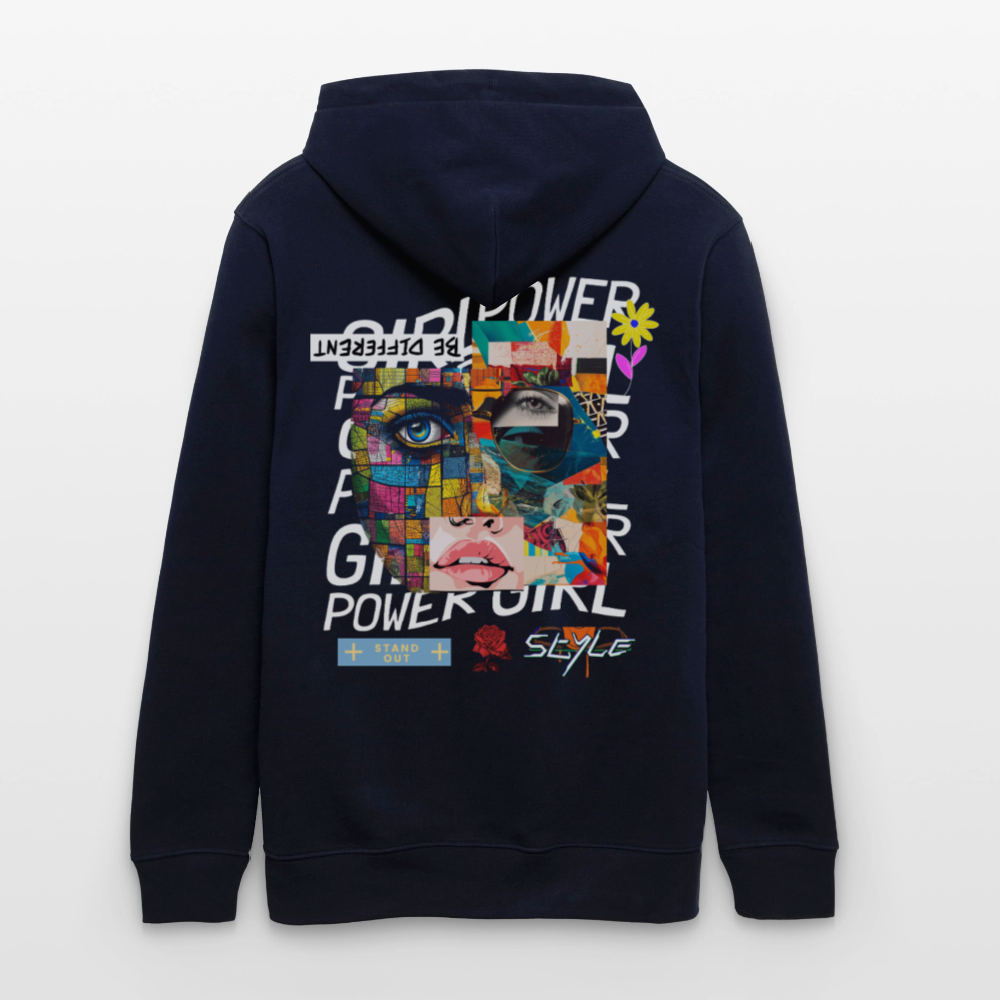 Xizir, Gesicht, 1st | Cruiser, Unisex Bio-Hoodie - Navy