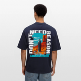 Fuxi, Wüste, 1st | Breezy, Oversized Unisex T-Shirt - Navy