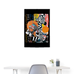 Aresia, Zebra, 1st | Poster 60x90 cm - Weiß