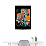 Aresia, Zebra, 1st | Poster 60x90 cm - Weiß