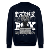 Nyxan, Gehirn, 1st | Roller, Unisex Bio-Sweatshirt - Navy