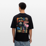 Perîzar, Affen, 1st | Breezy, Oversized Unisex T-Shirt - Schwarz