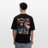 Perîzar, Affen, 1st | Breezy, Oversized Unisex T-Shirt - Schwarz
