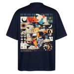 Hekatean, Sternzeichen, 1st | Blaster, Oversize Bio T-Shirt, Unisex - Navy