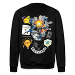 Rhean, Glühbirne, 1st | Roller, Unisex Bio-Sweatshirt - Schwarz