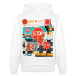 Solvarion, Stopp, 1st | Cruiser, Unisex Bio-Hoodie - Weiß