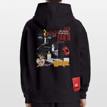 Athenia, Kerze, 1st | Heavyweight Oversized Bio Hoodie, Unisex - SOLID BLACK