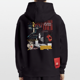 Athenia, Kerze, 1st | Heavyweight Oversized Bio Hoodie, Unisex - SOLID BLACK