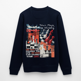 Heraa, Schach, 1st | Roller, Unisex Bio-Sweatshirt - Navy