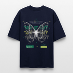 Hesinkar, Schmetterling, 1st | Blaster, Oversize Bio T-Shirt, Unisex - Navy