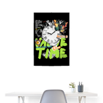 Ifrit, Uhr, 1st | Poster 60x90 cm - Weiß