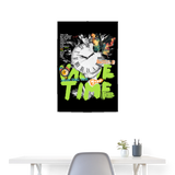Ifrit, Uhr, 1st | Poster 60x90 cm - Weiß