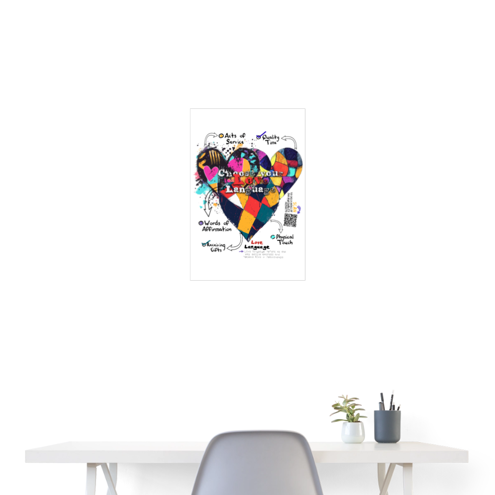 Baldurion, Herzen, 1st | Poster 40x60 cm - Weiß