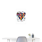 Baldurion, Herzen, 1st | Poster 40x60 cm - Weiß