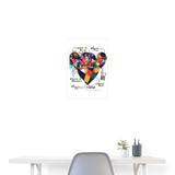 Baldurion, Herzen, 1st | Poster 40x60 cm - Weiß