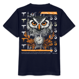 Marid, Eule, 1st | Kinder Bio T-Shirt - Navy