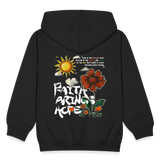 Odin , Blume, 1st | Kinder Zip Hoodie - Schwarz