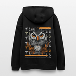 Marid, Eule, 1st | Freshhood, Oversized Unisex Hoodie - Schwarz
