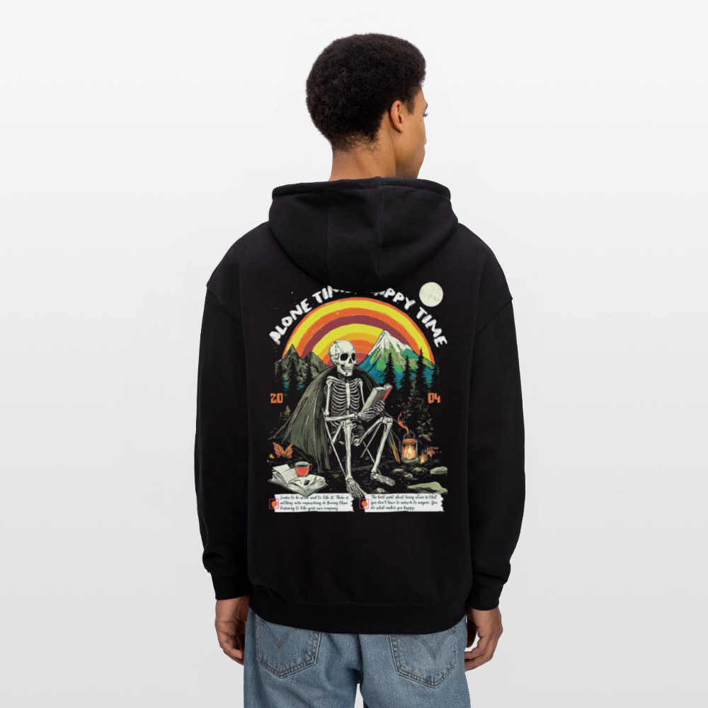 Tethyan, Skelet, 1st | Freshhood, Oversized Unisex Hoodie - Schwarz