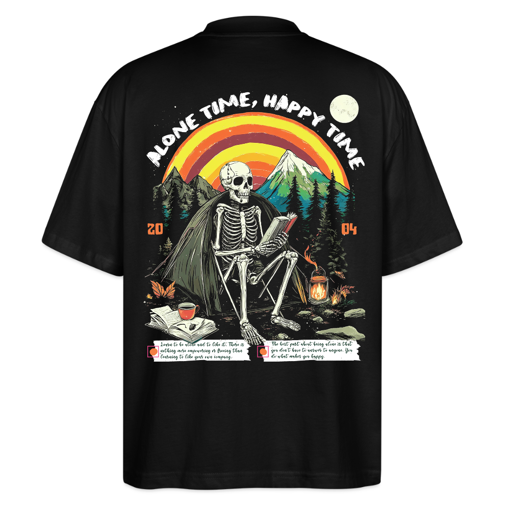 Tethyan, Skelet, 1st | Blaster, Oversize Bio T-Shirt, Unisex - Schwarz