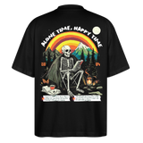 Tethyan, Skelet, 1st | Blaster, Oversize Bio T-Shirt, Unisex - Schwarz