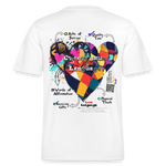 Baldurion, Herzen, 1st | Essential, Relaxed Fit Unisex Bio T-Shirt - Weiß