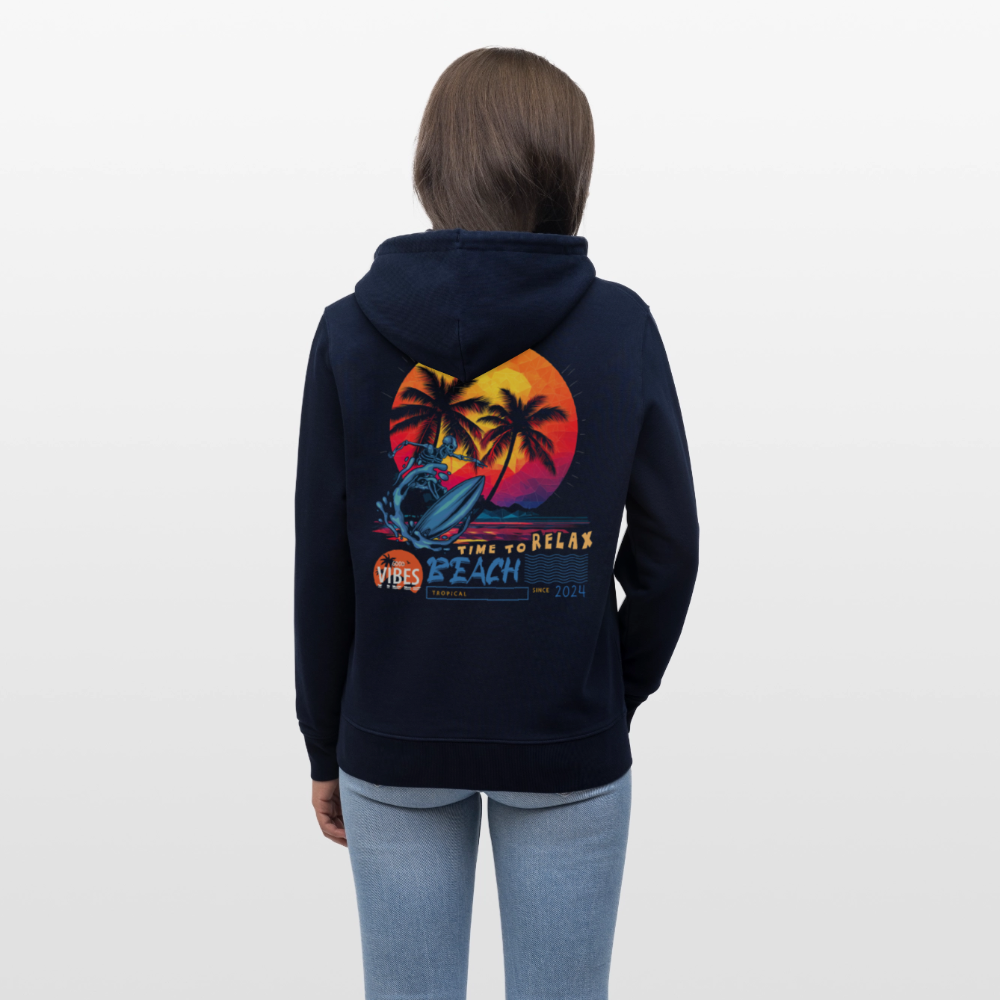 Eryan, Surfen, 1st | Cruiser, Unisex Bio-Hoodie - Navy
