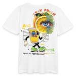 Neptaros, Zitrone, 1st | Teenager Bio T-Shirt - Weiß